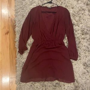 Express Maroon dress size small